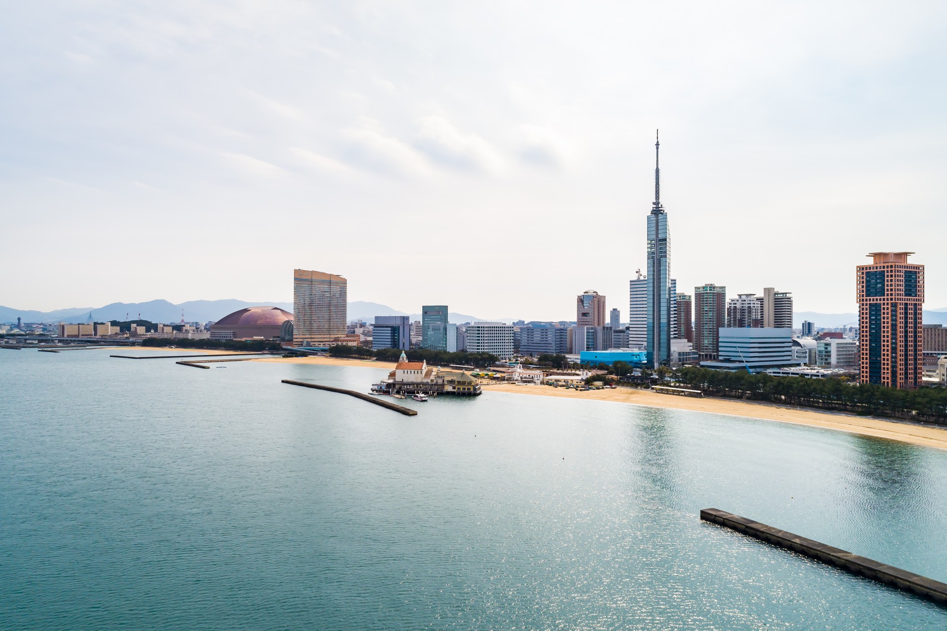 福岡市風景 空撮
