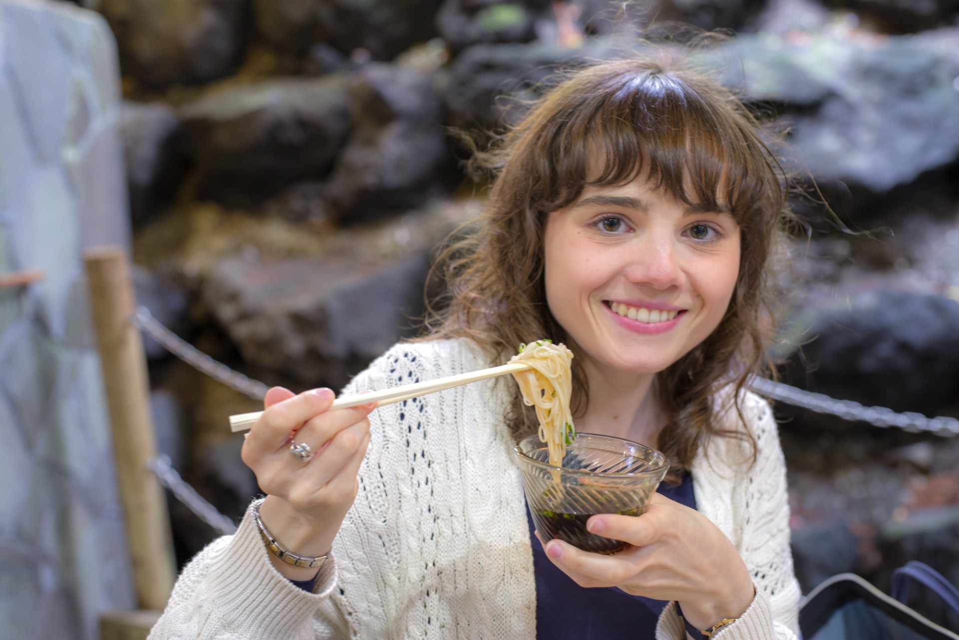 霧島錦江湾国立公園　流しそうめん