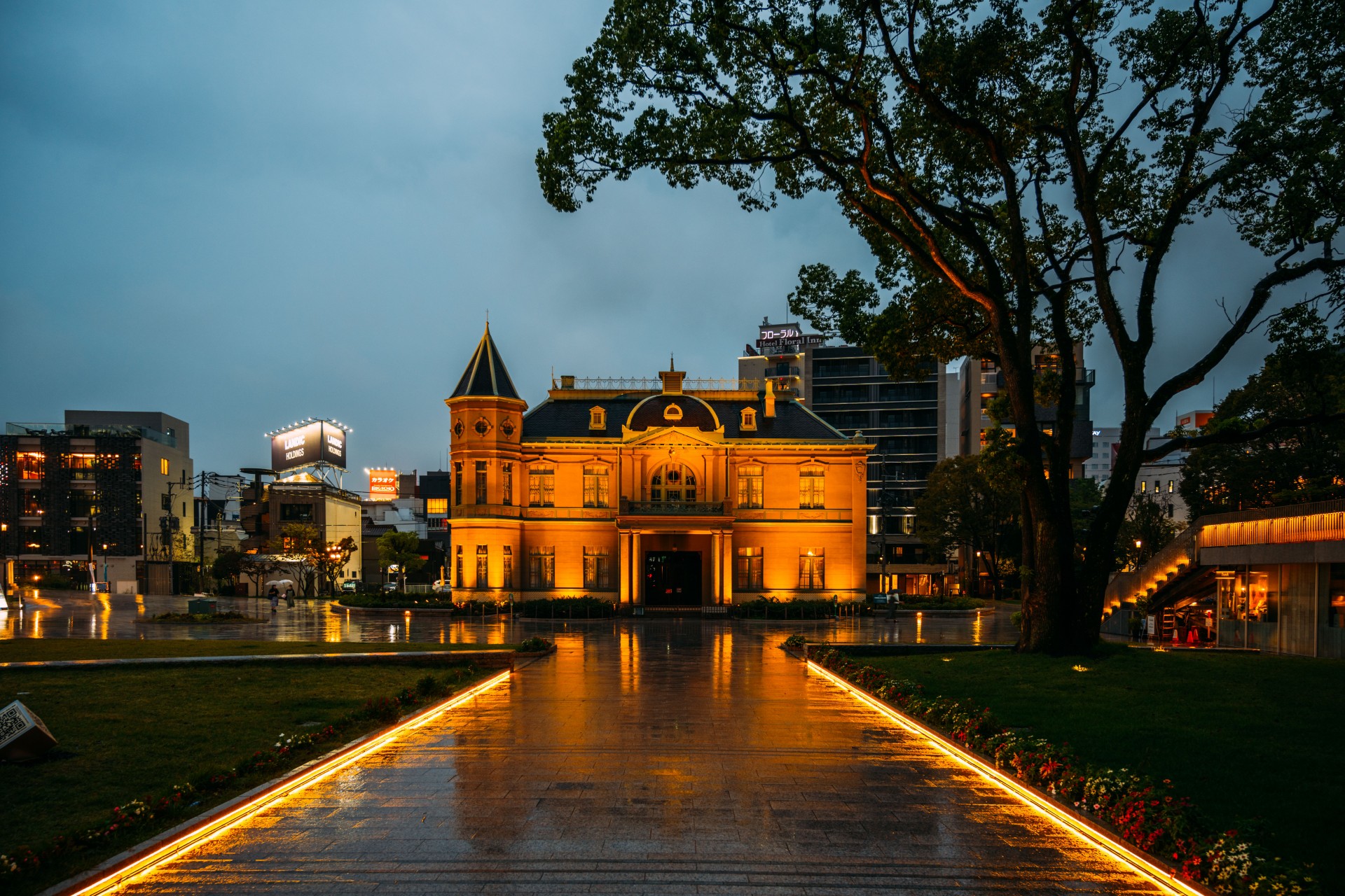 天神中央公園 夜