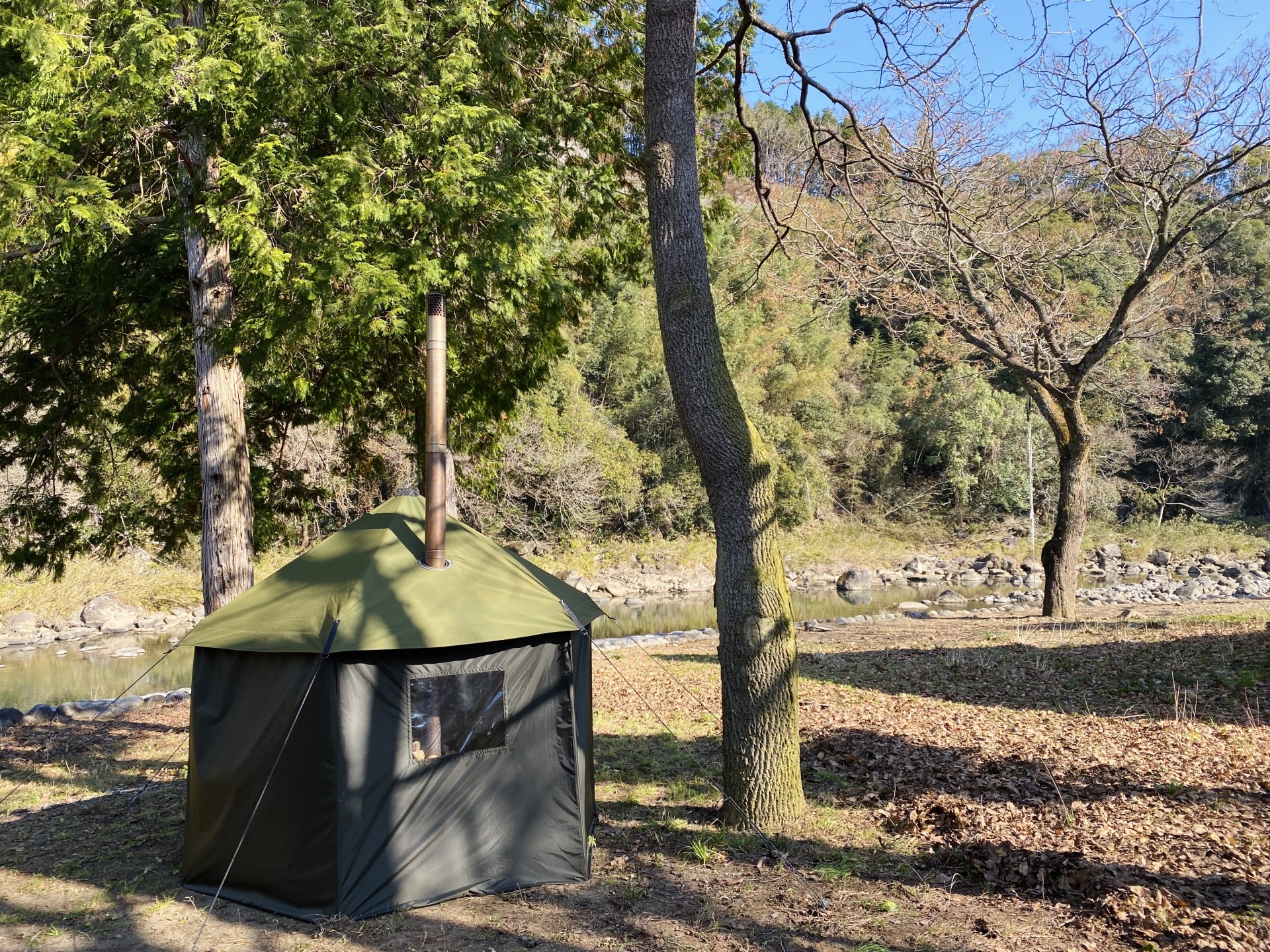 里の旅リゾート ロッジきよかわ　テントサウナ